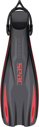 Плавці Seac U-1000 для дорослих, професійні та для відпочинку, розмір L-XL, червоні