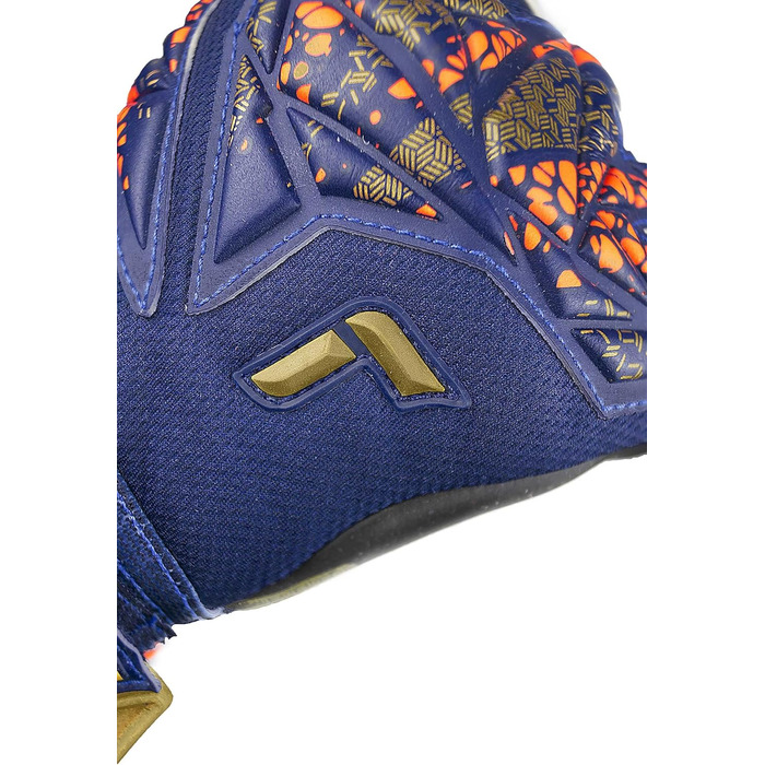 Воротарські рукавички Reusch Attrakt Gold X, унісекс, розмір 10, синьо-золотисто-чорні
