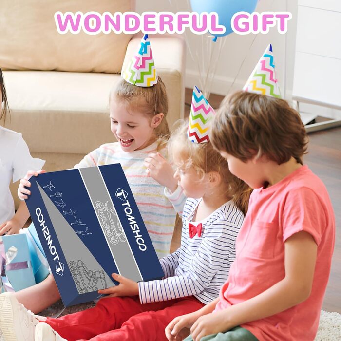 Роликові ковзани TOMSHOO з регульованим розміром, LED-колесами, для дітей та дорослих (рожеві, L (37-39 EU))