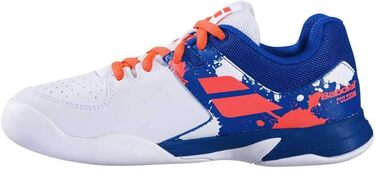 Тенісні кросівки Babolat Pulsion Indoor Jr - білі та сині, 36 EU