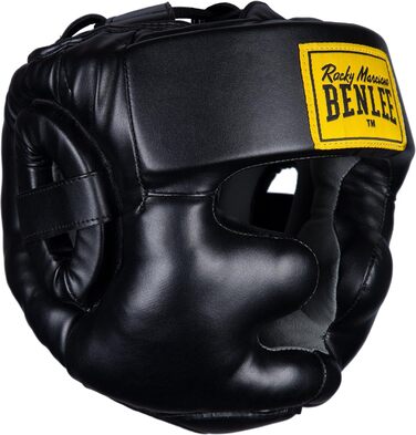 Захисний шолом BENLEE з екошкіри, повний захист, чорний, L-XL