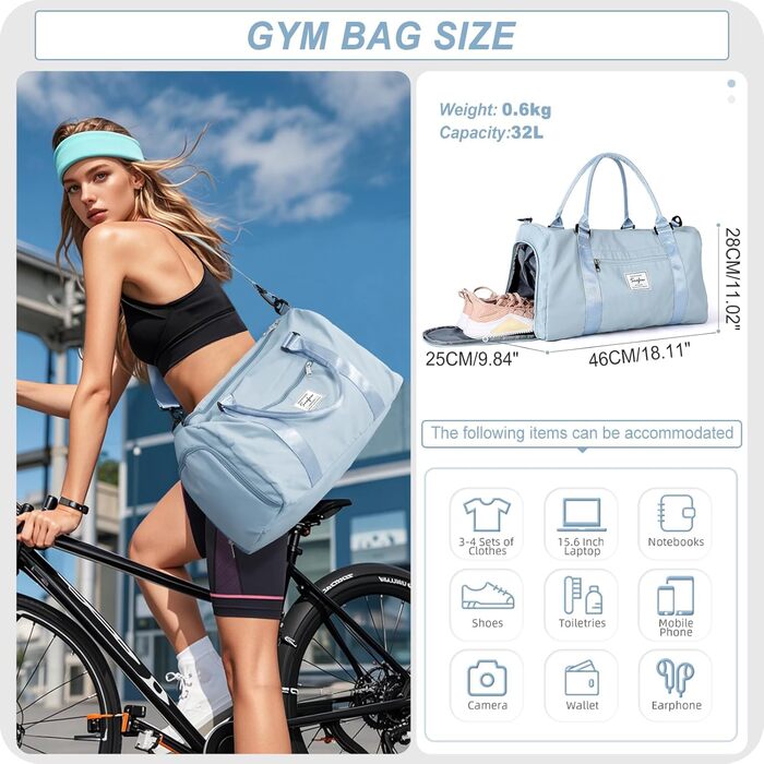 Спортивна сумка HYC00 для жінок та чоловіків, дорожня сумка, Gym bag, Weekender, 50л, армійний зелений