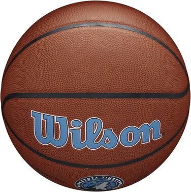 Баскетбольний м'яч Wilson NBA Team 7 Міннесота Тімбервулвз композитний, унісекс