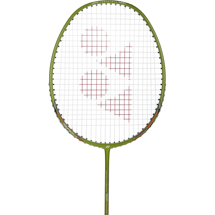 Бадмінтонна ракетка YONEX Nanoray 72, легка, золота, 5U G4, нанометрична технологія, X-FULLERENE, аеродинамічна ізометрична форма, Solid Feel Core, інтегроване T-з'єднання, розроблено в Японії, вироблено в Китаї