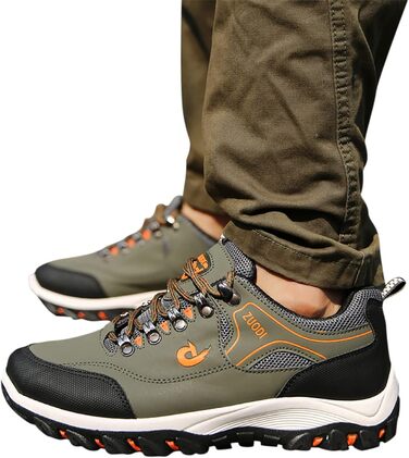Чоловічі трекінгові черевики для хайкінгу та трейлраннінгу, водонепроникні, легкі, зручні, антиколізійні, 43 EU, зелені
