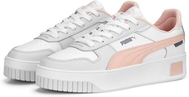 Жіночі кросівки PUMA Carina Street White Rose Dust Feather Gray, розмір 40 EU
