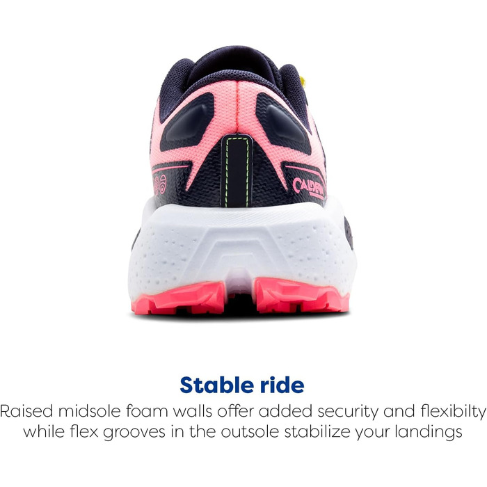 Жіночі кросівки Brooks Caldera 7 Rosa Peacoat Sonniges Limettengrün (38 EU)