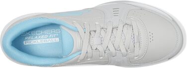 Кросівки для піклболу Skechers Viper Court Smash для залів та вулиці, жіночі, сірі (розмір 36 EU), комфортна посадка