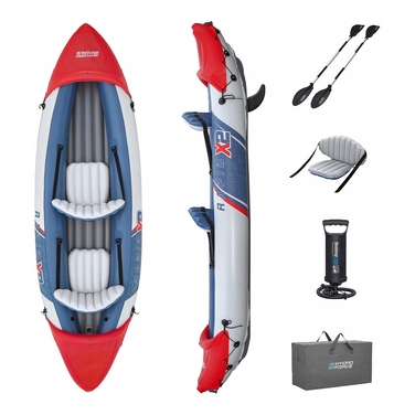 Надувний двомісний каяк Bestway Lite Rapid X2 (65077), 321 x 100 см, комплект