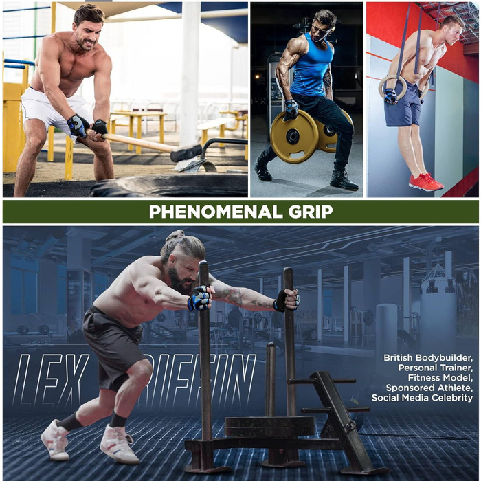 Фіннес RDX Рукавички для тренувань, важкої атлетики та фітнесу (армійний зелений, L)