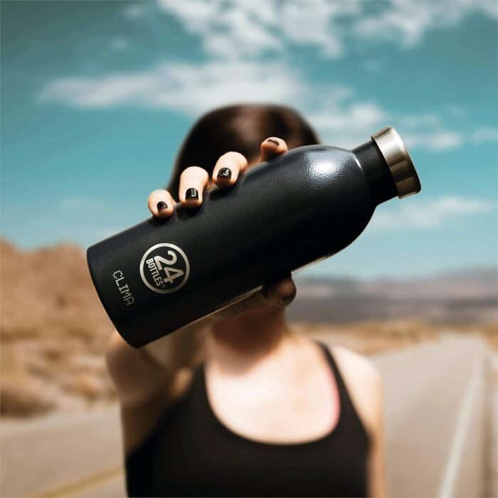 Термобутилка 24Bottles Clima з нержавіючої сталі, герметична, 330/500/850 мл, екологічна, зберігає тепло до 12 годин і холод до 24 годин