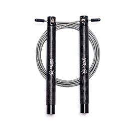 Скакалка Springseil Speed Rope: регульований, для CrossFit, боксу, фітнесу. Металеві ручки, срібно-чорний колір