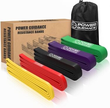 Резинки для фітнесу POWER GUIDANCE - набір 4 шт. для розтяжки та пауерліфтингу