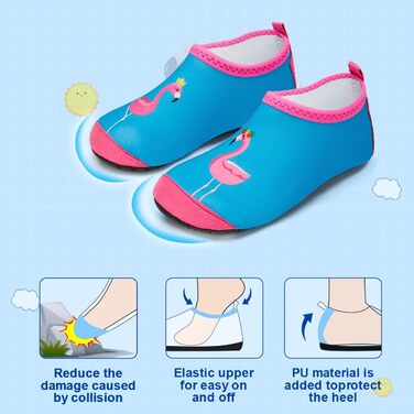 Дитячі шльопанці для плавання WateLves: шльопанці для басейну, пляжу та води (32/33 EU, Hln Blue)