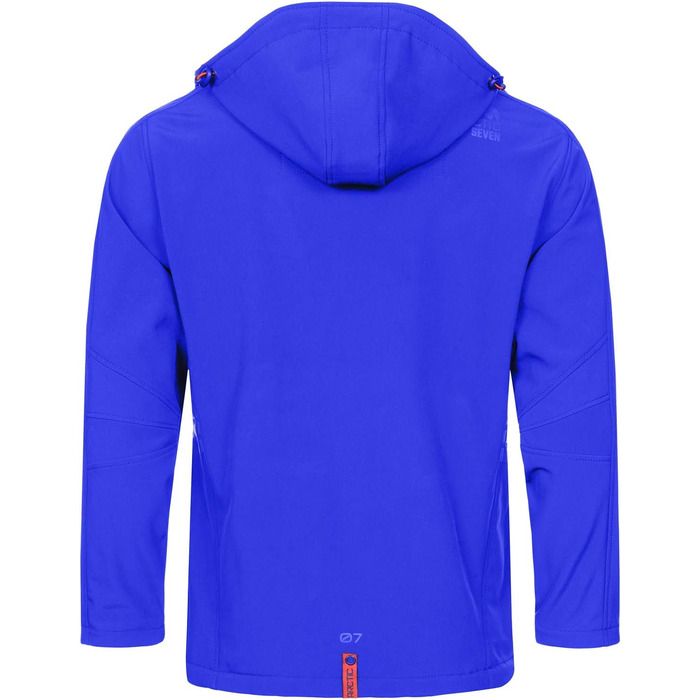 Чоловіча куртка Softshell водонепроникна outdoor з флісовою підкладкою, дихаюча функціональна куртка AS088, синя, розмір L