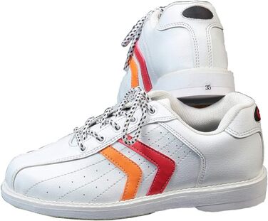 Боулінгові туфлі для чоловіків та жінок SDEQA - легкі, зручні, з антиковзаючою підошвою (40 EU, білі)