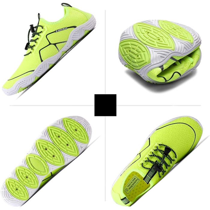 Водні черевики XIDISO для чоловіків та жінок, спортивні, сухі, для плавання, дайвінгу, серфінгу, йоги, пляжу, туризму. Колір: зелений