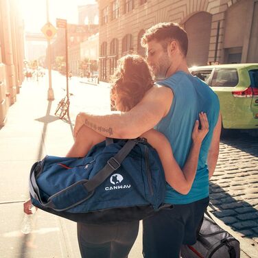 CANWAY складна спортивна сумка 45L з окремим відділенням для взуття та брудного одягу, легка дорожня сумка для чоловіків і жінок