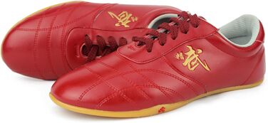 Жіночі боксерські танки VIBLiSS, таоїстські/кунг-фу черевики з натуральної шкіри, антиковзаючі спортивні черевики для занять у залі та прогулянок, червоні