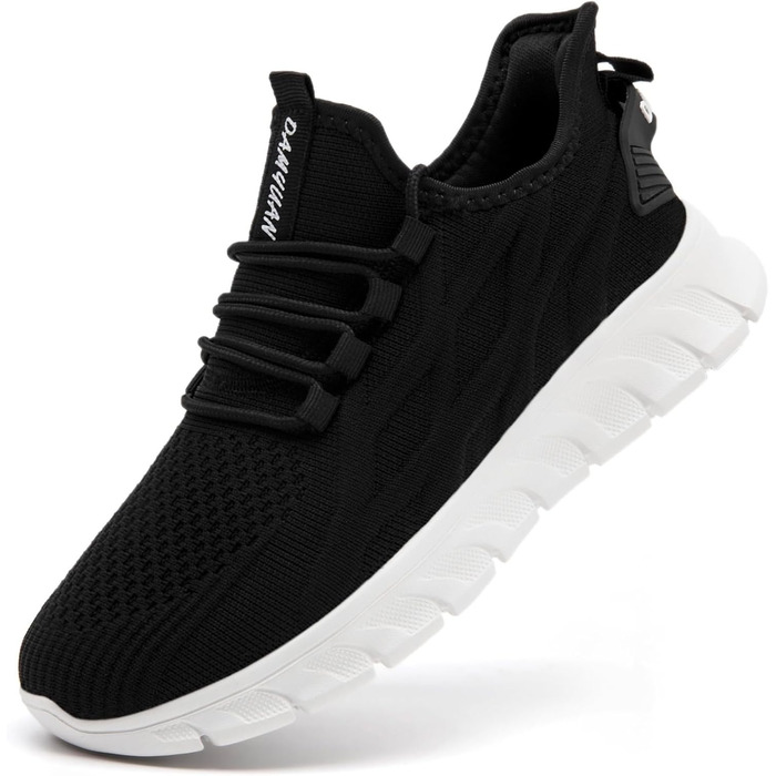 Чоловічі кросівки для бігу та занять спортом: легкі, дихаючі, універсальні. Ідеально для тенісу, фітнесу та походів. Розмір 39 EU, колір чорно-білий