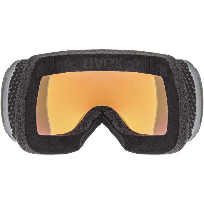 Гірськолижна маска Uvex Downhill 2100 CV, унісекс, універсальний розмір, колір сірий/помаранчевий, захист від ультрафіолету