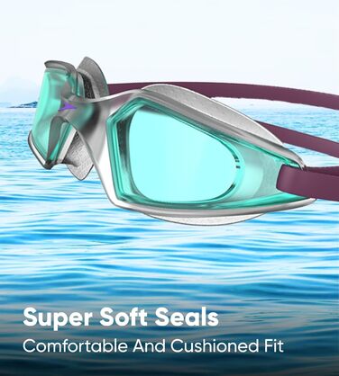 Окуляри для плавання Speedo Hydropulse Junior (унісекс, дитячі, Deep Plum/Clear/Light Blue)