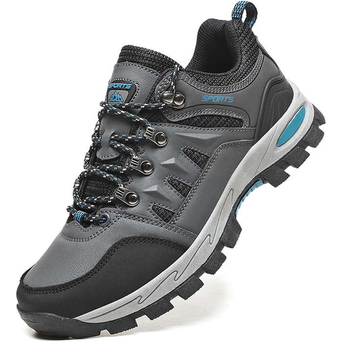Туфлі для хайкінгу/трекінгу для чоловіків та жінок, легкі, низькі, спортивні, неслизькі, сірі, 41 EU