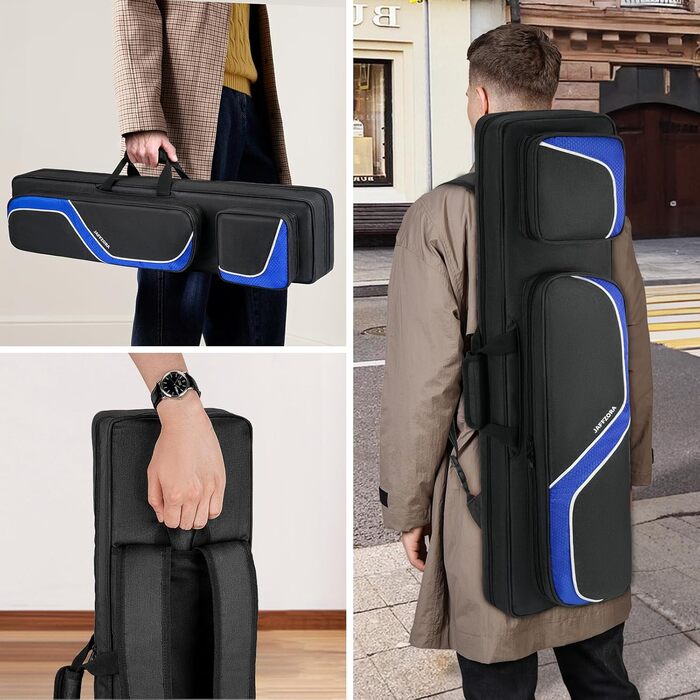 Сумка для більярду Biardqueue на 4 кия та 5 куль, чорна, велика