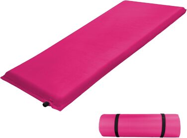 ALPIDEX Isomatte Camping: самонадувний килимок для кемпінгу 190x60x2.5 см, Berry Berry, 2.5-10 см товщина