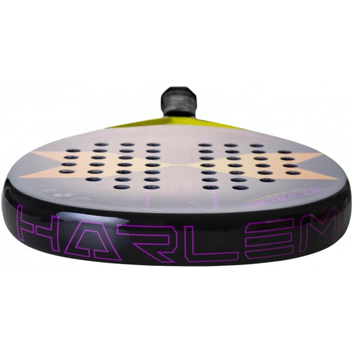 Падельна ракетка HARLEM PADEL Helix для дорослих, унісекс, чорна/жовта/фіолетова, універсальний розмір
