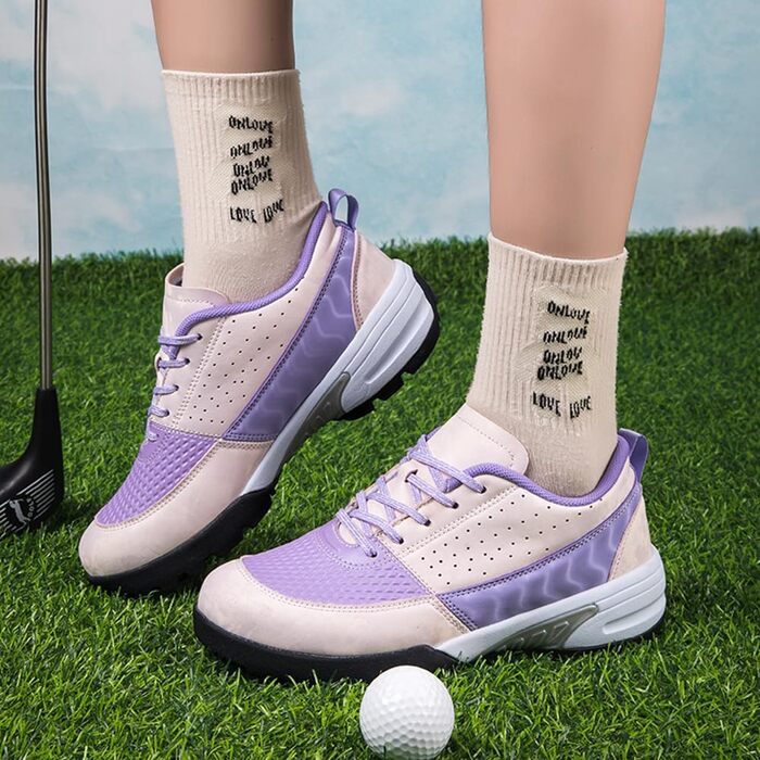Водонепроникні дихаючі гольф-туфлі без шипів для жінок та чоловіків, 43 EU, фіолетовий