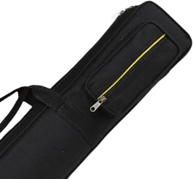 Чохол для кия Billard з 8 відділеннями, з ремінцем, ударостійкий, для кия з суглобом 1/2, чорний