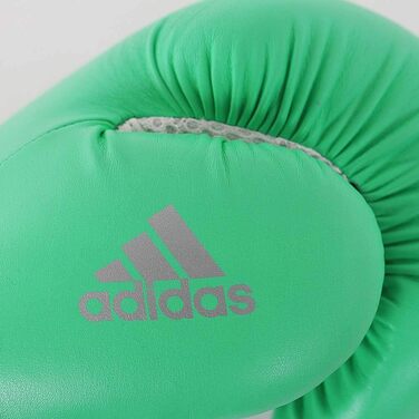 Боксерські рукавички adidas Speed 100, 12 oz, зелено-сріблясті