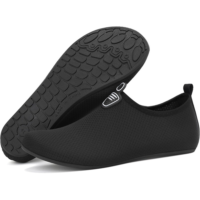 Шкарпетки для плавання та водних видів спорту Sixspace: чоловічі та жіночі, швидковисихаючі, з неопрену, розмір 34-47, чорний