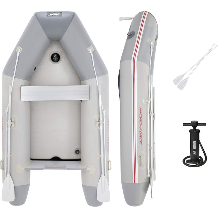 Надувний човен Bestway Hydro-Force Caspian Pro 280x152x42 см для 3 дорослих і 1 дитини, комплект для спорту