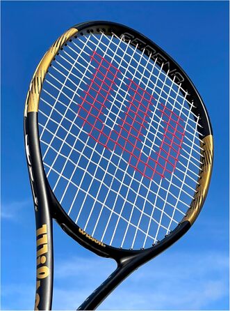 Тенісна ракетка Wilson Serena Elite 103 для дорослих, чорна/золота, розмір ручки 3 (4 3/8 дюйма)