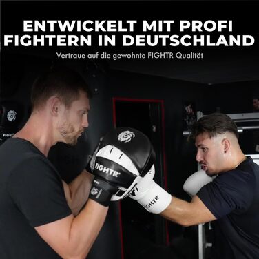 FIGHTR® Преміум лапи для боксу та єдиноборств з ідеальною амортизацією і стабільністю, у комплекті з сумкою | Фокус-пади для боксу, MMA, Муай Тай