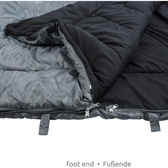 Спальний мішок Gear Marin XXL для 2 осіб (220x150 см) - 3 сезони, комфорт +11°C, екстрем -7°C, роздільний на 2 спальні мішки