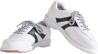 Жіночі боулінгіві туфлі. Спортивні, легкі, з м'якою шкірою, шнуровка, мода, розмір 38 EU, білі