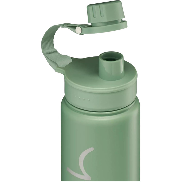 Пляшка для води satch з нержавіючої сталі 0,5 л, BPA-free, герметична, для газованих, гарячих та холодних напоїв, колір Nordic Jade Green (світло-зелена)