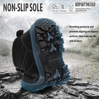 Черевики для хайкінгу Littleplum Wanderschuhe, чоловічі трекінгові черевики, легкі outdoor-черевики, зимові черевики, розмір 43 EU, чорно-сірий