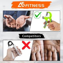 Тренування хватки рук - регульований навантаження 5-60кг, для зміцнення рук, зап'ястя та покращення хватки. Реабілітатор для рук, з електронною книгою. (Червоний & Чорний)