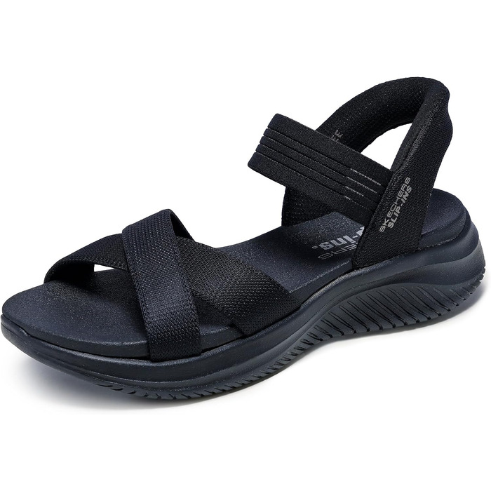Жіночі сандалії Skechers Ultra Flex 3.0 Never Netter Hands Free Slip-ins, чорні, сітка Gore, розмір 39 EU