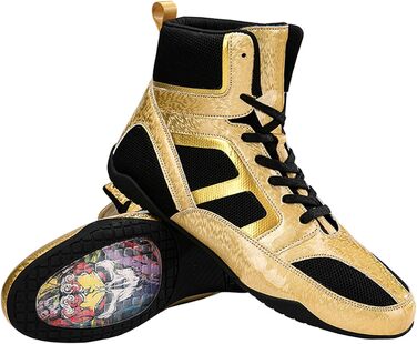 Жовті боксерські рукавички для фітнесу для чоловіків та жінок, антиковзка гумова підошва, легкі, дихаючі, розмір 37 EU