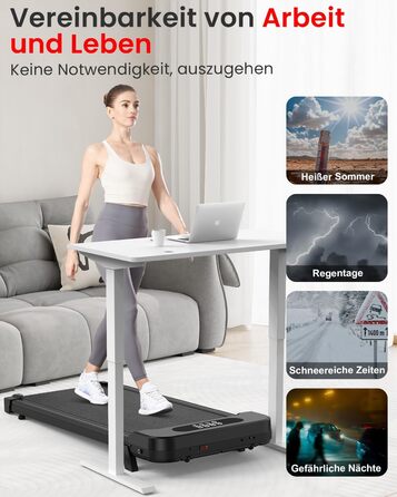 Бігова доріжка Walking Pad для дому HomeFitnessCode: електричний біговий килимок з нахилом, 1-8 км/год, чорний