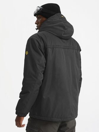 Чоловіча зимова куртка GEMYE, непромокальна, чорна (M, сірий колір 01)