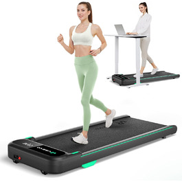 UREVO Smart Walking Pad: компактний біговий килимок під стіл з амортизацією, керування через додаток та пультом, 38x102 см