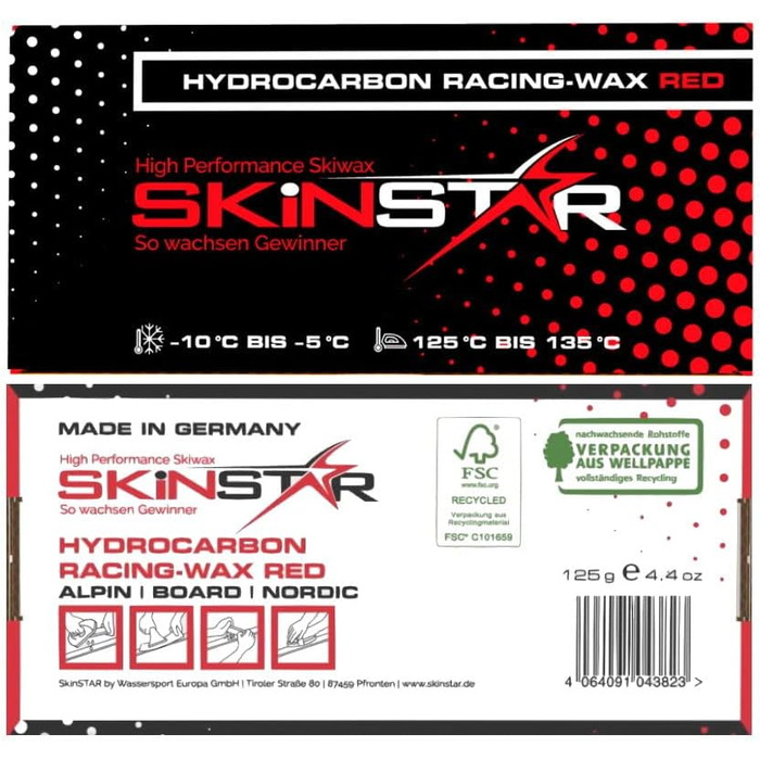 Набір для догляду за лижами SkinStar Starter Set Alpin Classic, 12 предметів