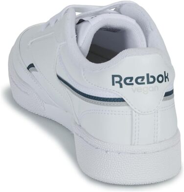 Кросівки Reebok Club C 85 Vegan для чоловіків, білі з синіми деталями, розмір 37.5 EU