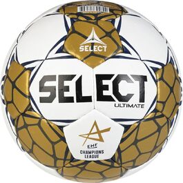 М'яч для гандболу Select Ultimate EHF Champions League v24, біло-золотий, розмір 3